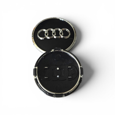 Ковпачки (заглушки) в диски Audi, чорні 61\56,5мм 4M0 601170 G64